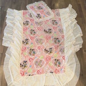 Vintage Disney Minnie & Daisy Ruffle Comforter Set